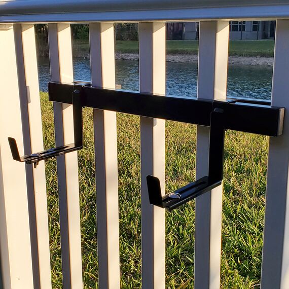 Hold It Mate Universal Planter Box Bracket Set & Mounting Rail (20")