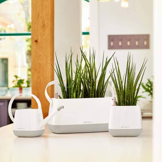 LECHUZA YULA Gießkanne 1,7 l weiß grau seidenmatt 13860