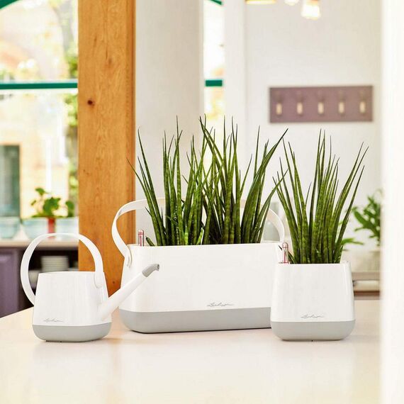 LECHUZA YULA Gießkanne 1,7 l weiß pearl rose seidenmatt 13890