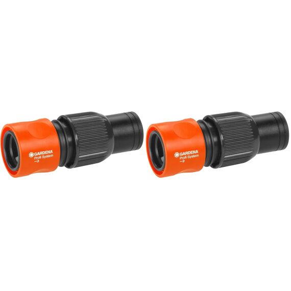 Gardena Profi-System-Schlauchstück, 30 x 20 x 20 cm, 2er Pack, Orange, Kunststoff, Made in Germany
