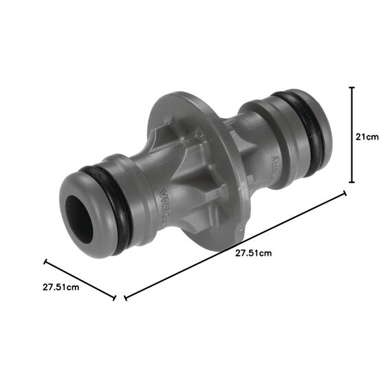 Gardena Kupplung: Verbindungsteil zur sicheren Verbindung zweier Schläuche, auch zum Übergang von 19 mm (3/4 Zoll)- auf 13 mm (1/2 Zoll)-Schläuche (931-50)