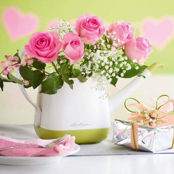 LECHUZA YULA Gießkanne 1,7 l weiß pearl rose seidenmatt 13890