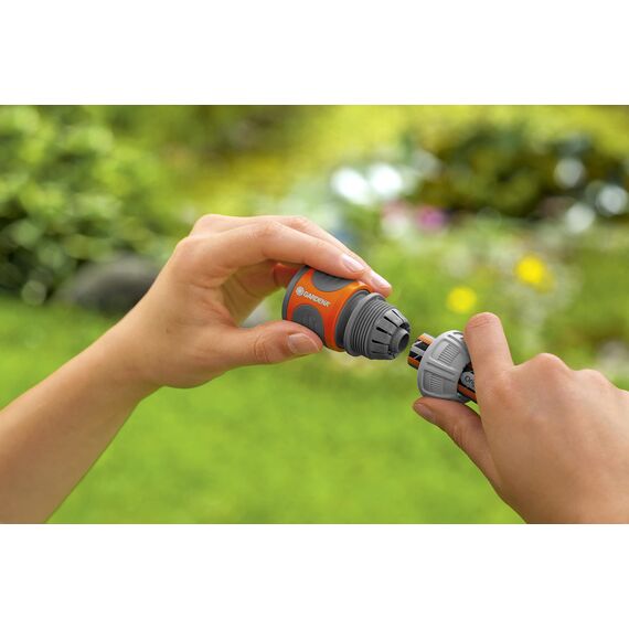 Gardena Schlauchverbinder-Satz 13 mm (1/2 Zoll) und 15 mm (5/8 Zoll) (18279-20) (Packung mit 2)