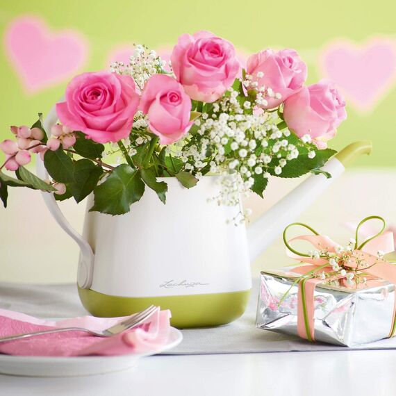 LECHUZA YULA Gießkanne1,7l weiß-taupe, 30x14x22 cm