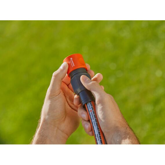Gardena Profi-System-Schlauchstück: Schlauchanfang mit Schnellkupplung, Klemmmutter für hohe Haltkraft, geeignet für 19 mm (3/4 Zoll)-Schläuche (2817-20)