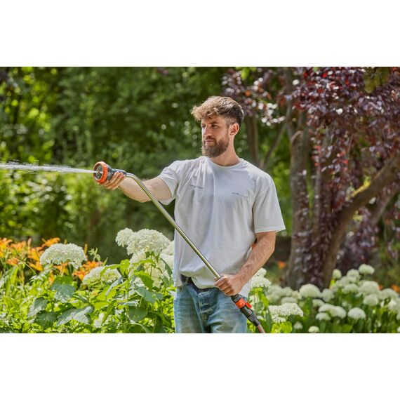 Gardena Profi-System-Spritz-Gießstab: Stab-Gartenbrause für einen höheren Wasserdurchfluss, regulierbarer Wasserstrahl, Länge 92 cm (2849-20)