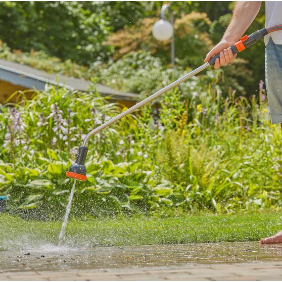 Gardena Profi-System-Spritz-Gießstab: Stab-Gartenbrause für einen höheren Wasserdurchfluss, regulierbarer Wasserstrahl, Länge 92 cm (2849-20)