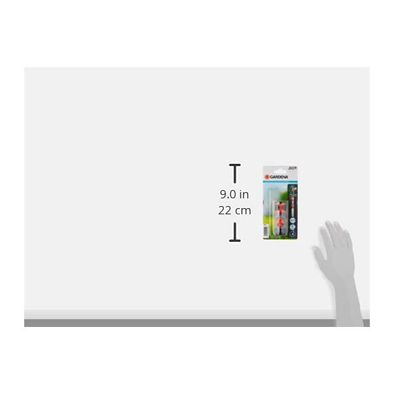 Gardena Regulierstop: Anschlussteil zum Wechsel der Anschlussgeräte, insbesondere bei hohem Wasserdruck, Regulierung und Absperrung des Wasserdurchflusses, Einsatz am Schlauchende, verpackt (2942-20)