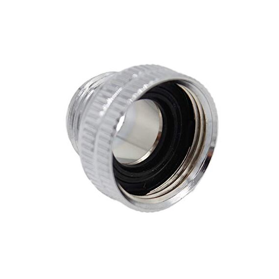 SpiceFlow Adapterstück | 1 Zoll Innengewinde | 3/4 Zoll Außengewinde | Chrom/Messing Reduzierungsstück Hahnanschluss