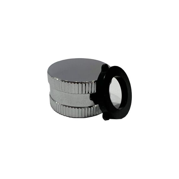 SpiceFlow Endkappe gerändelt 1/2" IG Chrom/Messing