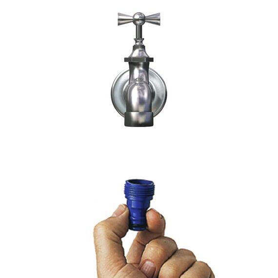 TATAY Endstück D Rasensprenger 3/4 Kunststoff blau Maße 2,6 x 4 cm