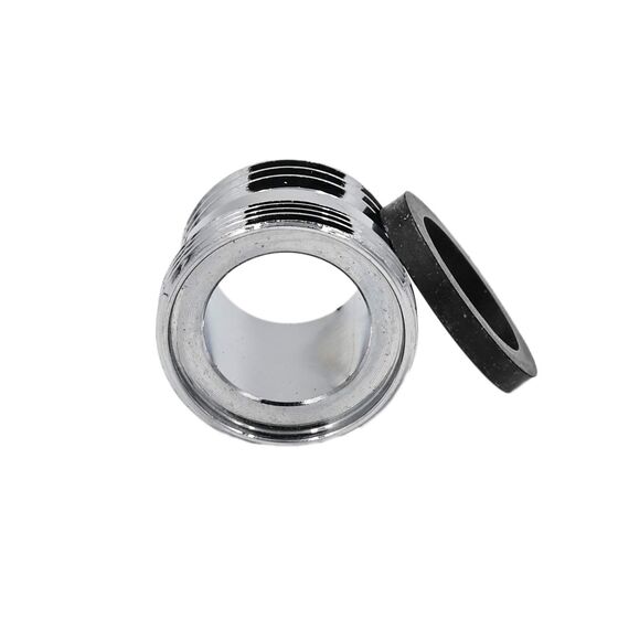 SpiceFlow | Hahnadapter M24 AG auf 1/2" AG | Chrom/Messing