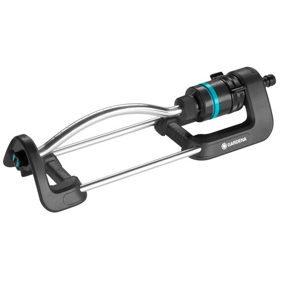 Gardena Ecoline Viereckregner: Rasensprenger zur Bewässerung von Flächen von 90 bis 220 m², Reichweite 7 bis 17 m, Sprengbreite bis 13 m, hergestellt aus recyceltem Material (18920-20)