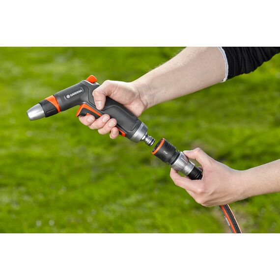 Gardena Premium Wasserstop 13 mm (1/2 Zoll) - 15 mm (5/8 Zoll): Aquastop, schneller Gerätewechsel, Knickschutz, Griffmulden, frostsicher, verpackt (18253-20)