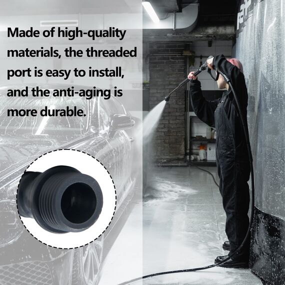 ZoeTekway Schlauchverbinder Gartenschlauch Kupplung Nippel 1/2 zoll Schlauchanschluss G1/2 Außengewinde für Wasserhahn Adapter (ABS-Kunststoff)