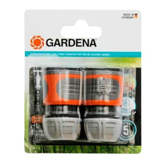 GARDENA 18281-20 Schlauchverbinder-Satz 1/2"-5/8",Inhalt 2x18215