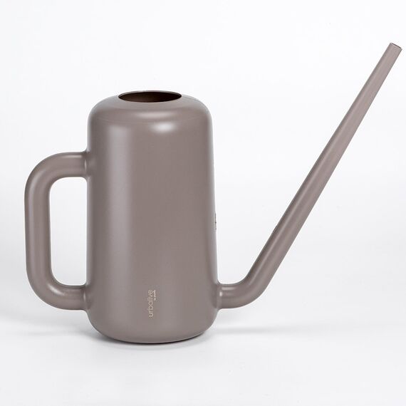 Plastia Gießkanne klein für den Zimmerpflanzen 1,8 L - Blumengießkanne aus recyceltem Kunststoff - Giesskanne mit langem Ausgießer für einfache Bewässerung, Taupe