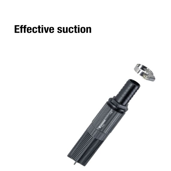 Gardena Saugfilter mit Rückflussstopp, 25 mm (1 Zoll): Effizienter Schlauchfilter zum Anschluss an den Saugschlauch, mit Schlauchklemme (1727-20)