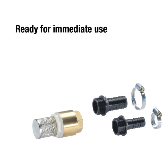 Gardena Saugfilter mit Rückflussstopp, 19 mm (3/4 Zoll) / 25 mm (1 Zoll): Effizienter Schlauchfilter zum Anschluss an den Saugschlauch, robust (1728-20)