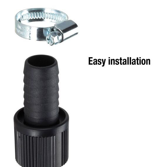 Gardena Saugschlauch-Anschlussstück 25 mm (1 Zoll): Pumpen-Anschlussstück mit Schlauchklemme zum vakuumfesten Anschluss an den Saugschlauch (1724-20)