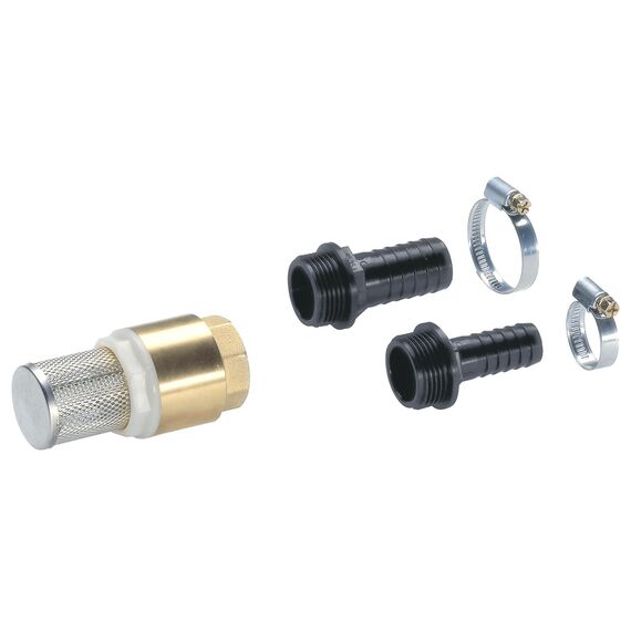 Gardena Saugfilter mit Rückflussstopp, 19 mm (3/4 Zoll) / 25 mm (1 Zoll): Effizienter Schlauchfilter zum Anschluss an den Saugschlauch, robust (1728-20)