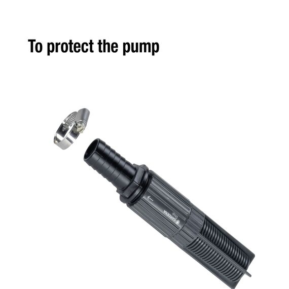 Gardena Saugfilter mit Rückflussstopp, 25 mm (1 Zoll): Effizienter Schlauchfilter zum Anschluss an den Saugschlauch, mit Schlauchklemme (1727-20)