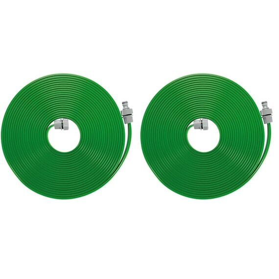 Gardena Schlauch-Regner: Feiner Sprühregner für die Bewässerung länglicher, schmaler Zonen, Länge 15 m, anschlussfertig ausgestattet, grün, individuell verkürz- oder verlängerbar (1998-20)