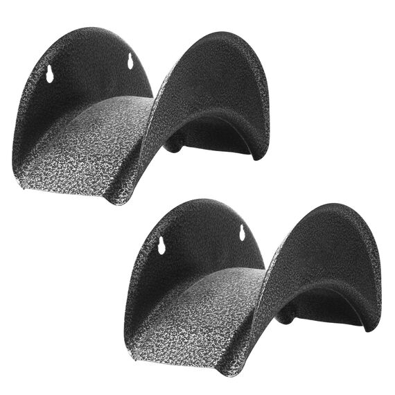 GARTOL Schlauchaufhänger aus Hartstahl, 2Stück Wandhalterung (Gartenschlauchhalter, Autoschlauch und Kordelaufhänger, Verstrebung, Gartenschlauchregal mit Schrauben und Dehnbolzen