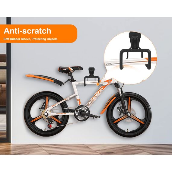 PeoMev 2 x robuste Schlauchaufhänger, Gartenschlauch-Aufbewahrung, schwarze Wasserschlauchhalter für Außenwandmontage, Gartenschlauchtrommel, Ideal Für Wasserschlauch, Verlängerungskabel