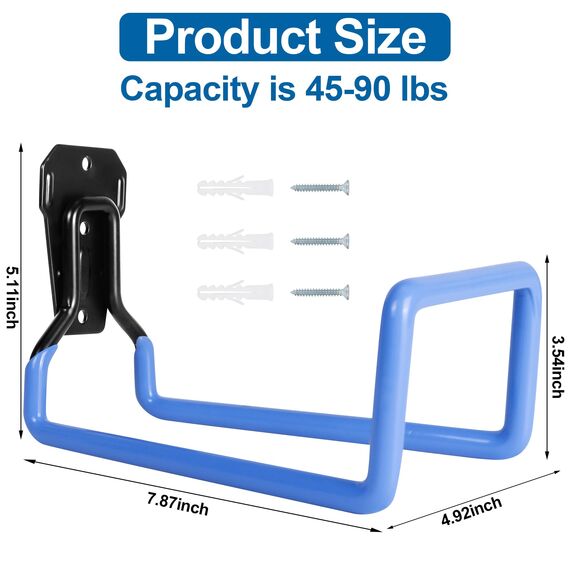 PeoMev Schlauchhalter Wandhalterung – Metall-Schlauchhaken, Gartenschlauchregal, robuste Wasserschlauchtrommeln für Außenwasserschlauch, Verlängerungskabel