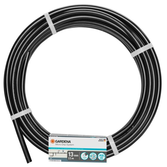 Gardena Micro-Drip-System Verlegerohr: Zentrale Versorgungsleitung, 13 mm (1/2 Zoll), ober- und unterirdisch verlegbar, UV-stabilisiert, 15 m (1346-20)