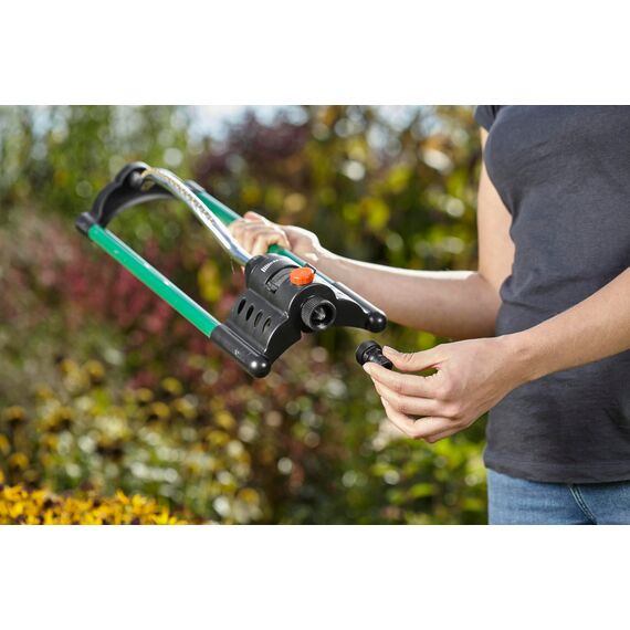 Gardena Geräteadapter: Steckanschluss an das Original Gardena System für Bewässerungsgeräte mit Innengewinde, passend für 26,5 mm (G 3/4") -Gewinde, verpackt (2921-20), Black