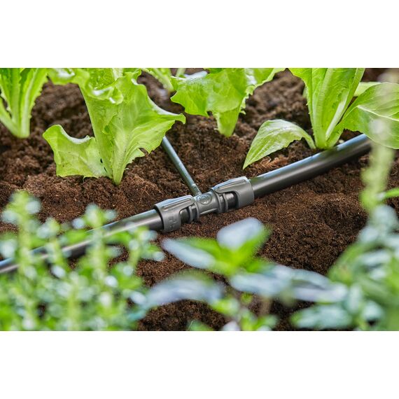 Gardena Micro-Drip-System Reduzier-T-Stück: Praktische T-Verbindung für den Übergang von 13-mm-Rohr zu einem 4.6-mm-Rohr, Quick & Easy Verbindungstechnik, wiederverwendbar (13204-20)