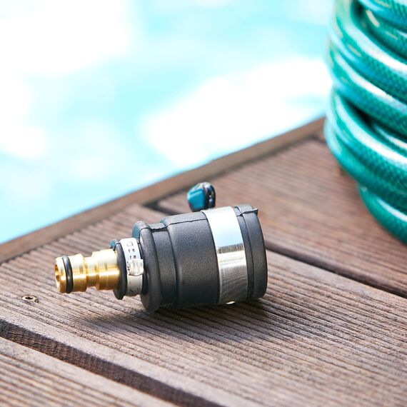 Carl Kammerling International Limited CK G7919 C.K Bewässerungssysteme Hahnadapter glatt 10-20 mm Durchmesser, schwarz/gold