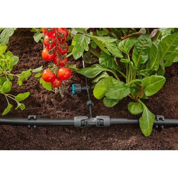 Gardena Micro-Drip-System Reduzier-T-Stück: Praktische T-Verbindung für den Übergang von 13-mm-Rohr zu einem 4.6-mm-Rohr, Quick & Easy Verbindungstechnik, wiederverwendbar (13204-20) (Packung mit 3)