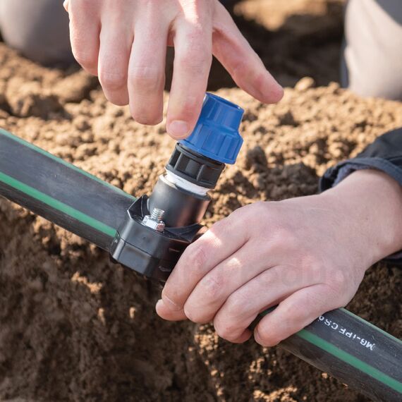 SmartProduct 25mm PE Rohr Verschraubung Winkel 90 Grad PN16 DVGW Trinkwasser zertifiziert – 25 mm Klemmverbinder für Innen- und Außeninstallationen – PP Kupplung für PE80 PE100 Rohren - 3er-Pack