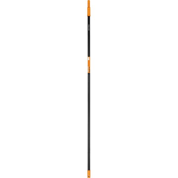 Fiskars Stiel, Für Fiskars Solid Laubbesen und Gartenrechen, Länge 157,5 cm, Aluminium, Schwarz/Orange, Solid, 1014913