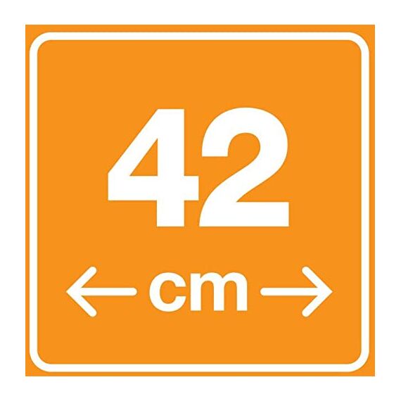 Fiskars Laubbesen-Kopf, 23 Zinken, Verbindbar mit Fiskars Solid Stiel, Breite: 42 cm, Kunststoff-Zinken, Schwarz, M, Solid, 1063089