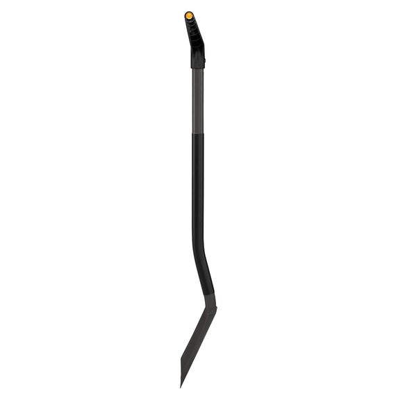 Fiskars Gärtnerspaten, Spitz, Spaten für harte, steinige Böden, Länge: 125 cm, Hochwertiger Borstahl, Grau/Schwarz, Ergonomic, 1070639