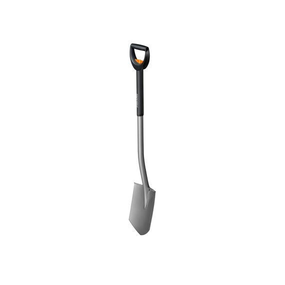 Fiskars Teleskop-Spaten für weiche, steinarme Böden, Spitz, Stiellänge: 1,05 bis 1,25 m, Hochwertiger Borstahl, Schwarz/Silber, SmartFit, 1001567