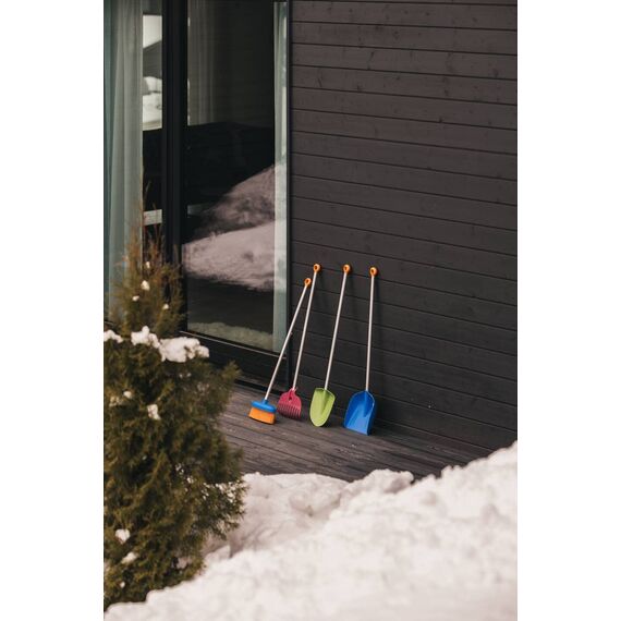 Fiskars Kinder-Laubbesen, Mit 11 Zinken, Länge: 86 cm, Kunststoff-Zinken/Aluminium-Stiel, Rot/Grau/Orange, MyFirst Fiskars, 1001419