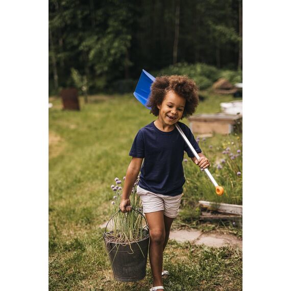 Fiskars Kinder-Schaufel, Länge: 88 cm, Kunststoff-Blatt/Aluminium-Stiel, Blau/Orange, MyFirst Fiskars, 1001421