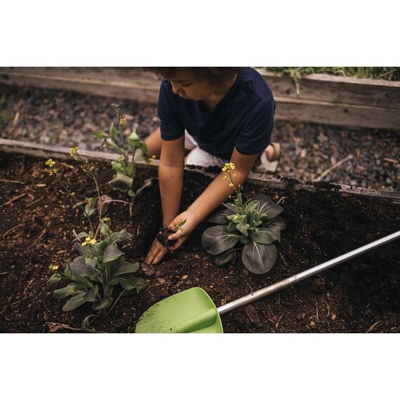 Fiskars Kinder-Spaten, Länge: 91 cm, Kunststoff-Blatt/Aluminium-Stiel, Grün/Orange, MyFirst Fiskars, 1001420