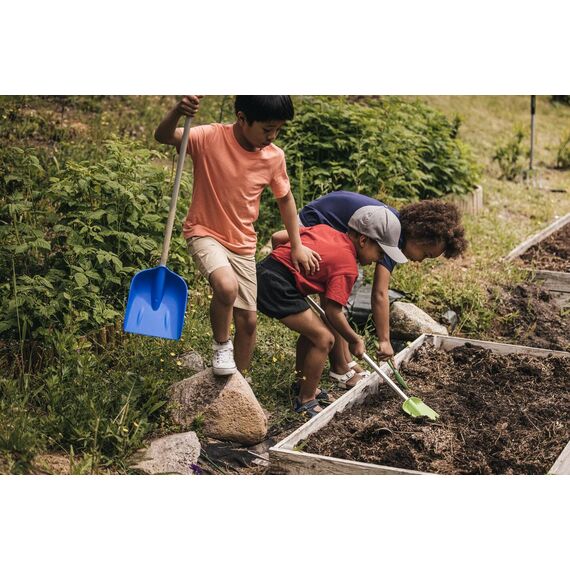 Fiskars Kinder-Spaten, Länge: 91 cm, Kunststoff-Blatt/Aluminium-Stiel, Grün/Orange, MyFirst Fiskars, 1001420