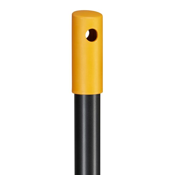 Fiskars Laubbesen, 27 Zinken, Breite: 65 cm, Kunststoff-Zinken/Aluminium-Stiel, Schwarz/Orange, XL, Solid, 1015645