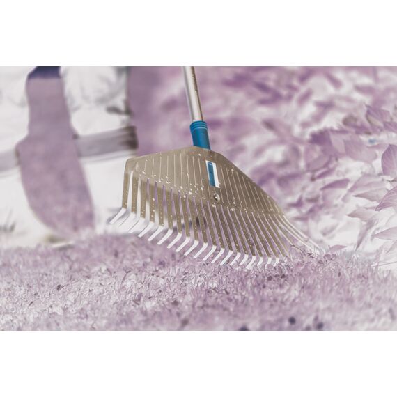 Fiskars Laubbesen-Kopf, 25 Zinken, Verbindbar mit Fiskars Solid Stiel, Breite: 51,1 cm, Kunststoff-Zinken, Schwarz, L, Solid, 1014915