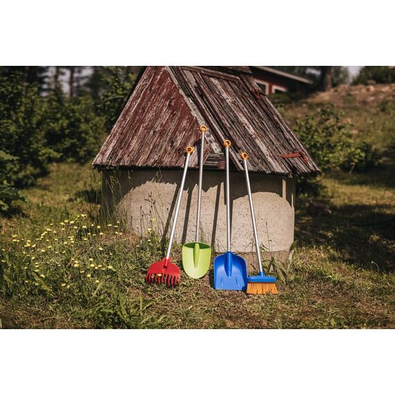 Fiskars Kinder-Spaten, Länge: 91 cm, Kunststoff-Blatt/Aluminium-Stiel, Grün/Orange, MyFirst Fiskars, 1001420