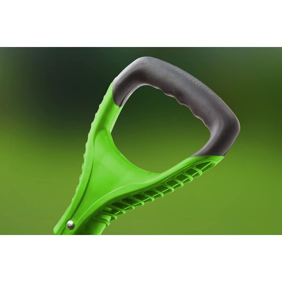 VERTO Gärtnerspaten Gerade Spaten mit wurzelsäge 125 cm Länge | Schaufel für Harte, steinige Böden | Fiberglasstiel, gehärteter Kopf, Rutschfester Griff, Profi T-Rex