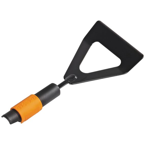 Fiskars Jätschuffel (Dutch Hoe), Gerätekopf, Breite: 12,5 cm, Borstahl-Kopf, Schwarz/Orange, QuikFit, 1000676