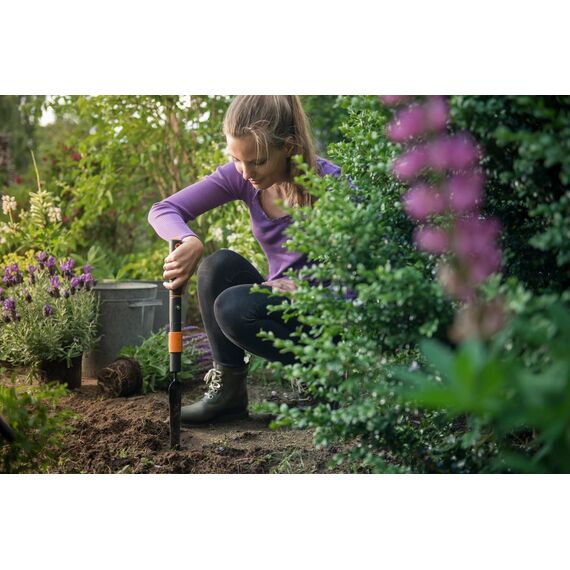 Fiskars Unkrautstecher, Werkzeugkopf, Breite: 3,5 cm, Stahl-Kopf, Schwarz/Orange, QuikFit, 1000731